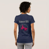 T-Shirt Cabernet CHA Bleu "Petite" Roos (Achterkant volledig)