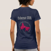 T-Shirt Cabernet CHA Bleu "Petite" Roos (Achterkant)
