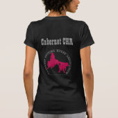 T-Shirt Cabernet CHA Noir "Petite" Roos (Achterkant)