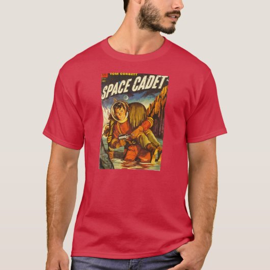 T-Shirt CADET Sci-Fi 1954 Comic Book Hoesje (Voorkant)