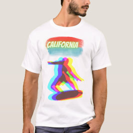 T- Shirt california, cooler surfer 