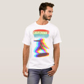 T- Shirt california, cooler surfer (Voorkant volledig)