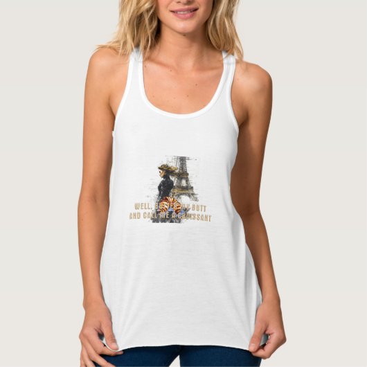 T-SHIRT Call Me a Croissant Dames T-shirts (Voorkant)