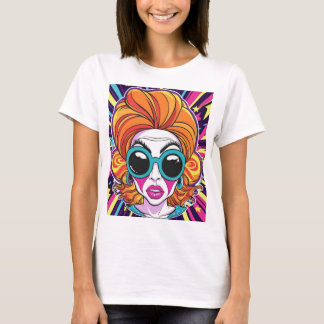 T-Shirt Camiseta Feminina "Pop Visionary"