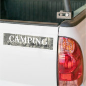T-SHIRT Camping Old School Bumpersticker (Op Truck)