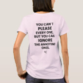T-shirt: Can't Please Every One (roze) T-shirt (Achterkant)