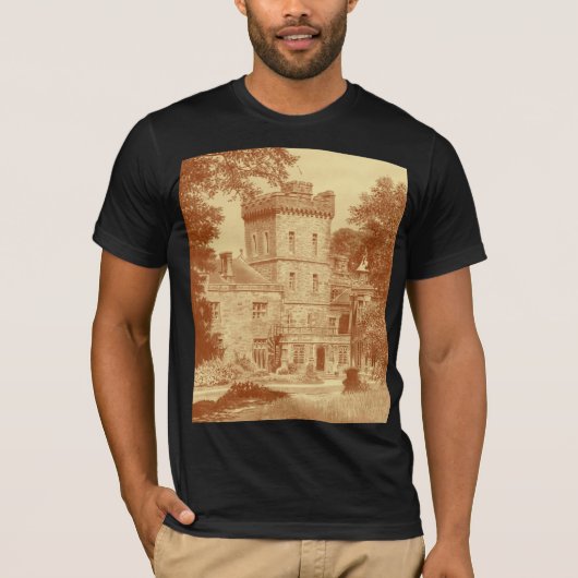 T-Shirt - "Capernwray Hall" (Custard/Cinnamon) (Voorkant)