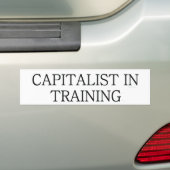 T-SHIRT Capitalist bij training Bumpersticker (Op auto)