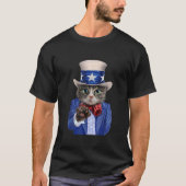 T Shirt Cat Impersonate oom Sam Join US Army Rec (Voorkant)