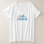 T-shirt Cat Mama,  (Design voorkant)