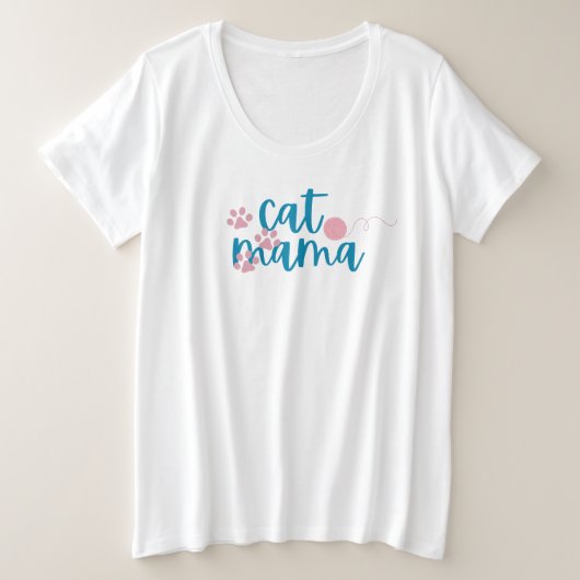 T-shirt Cat Mama,  (Design voorkant)