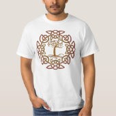 T-shirt Celtic Circle Boom Mannen Lover (Voorkant)