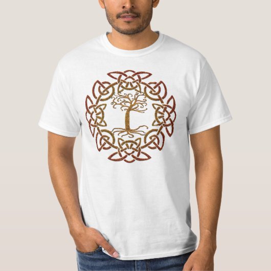 T-shirt Celtic Circle Boom Mannen Lover (Voorkant)