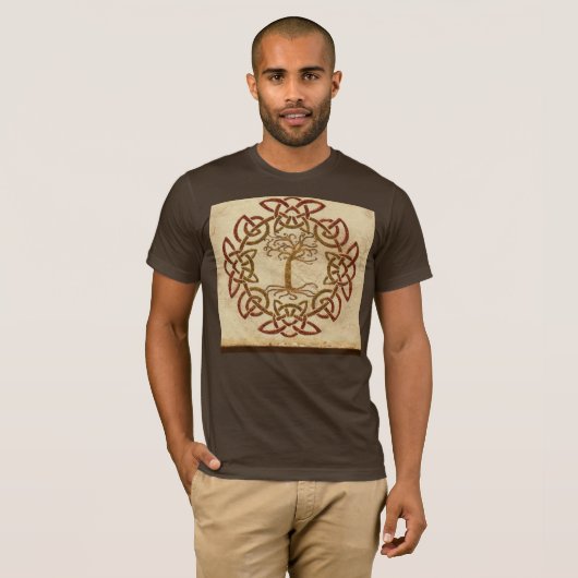 T-shirt Celtic Circle Boom Mannen Lover (Voorkant volledig)