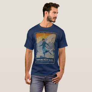 T-shirt Chamonix mont Blanc Paris oud
