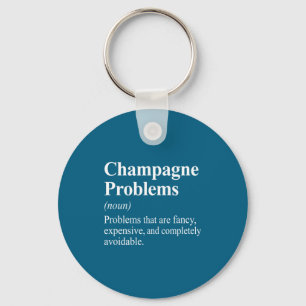 T-shirt Champagne Problemen Woordenboek Definitie Sleutelhanger