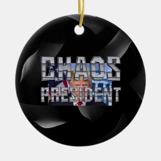 T-SHIRT Chaos President Keramisch Ornament (Voorkant)