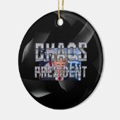 T-SHIRT Chaos President Keramisch Ornament (Links)