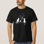 T Shirt Chat Note Music Partition humour (Voorkant)