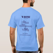 T-shirt CHB Dems Hudak Montgomery Young (Achterkant)