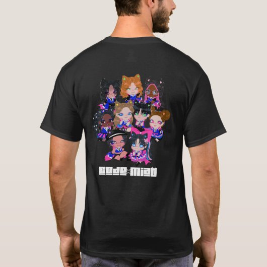 T-Shirt | Chibi-partij | CODE: MiAO (Achterkant)