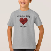T-Shirt "Chicks Dig Scars" (Voorkant)