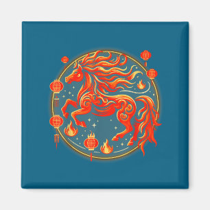 T-shirt Chinese Paard 1 Magneet
