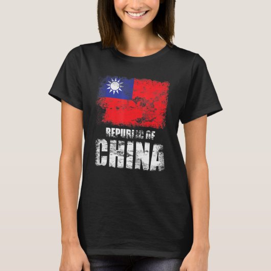 T-shirt Chinese vlag Chinese vlag (Voorkant)