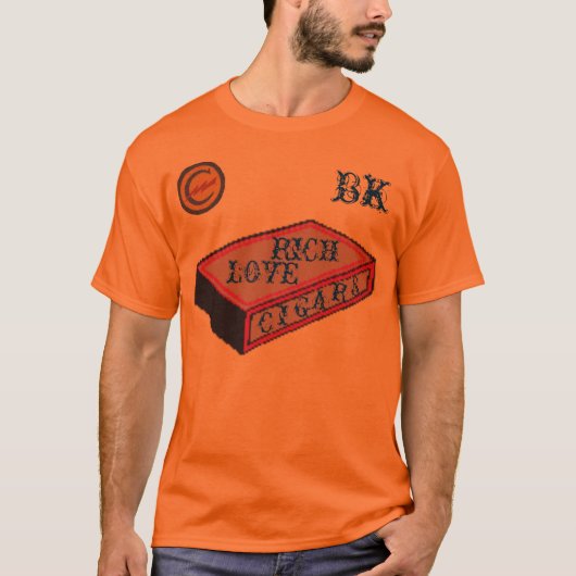T-SHIRT "CIGAR" van MANNEN RICH LOVE (Voorkant)