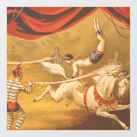 T-SHIRT Circus Act Window Cling Raamsticker (Vel)