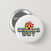 T-SHIRT Circus Boy Ronde Button 5,7 Cm (Voorkant /achterkant)