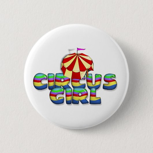 T-SHIRT Circus Girl Ronde Button 5,7 Cm (Voorkant)