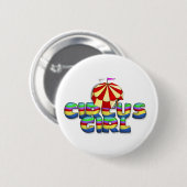 T-SHIRT Circus Girl Ronde Button 5,7 Cm (Voorkant /achterkant)