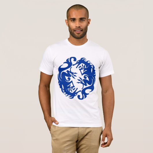 T-shirt cirkeldraken (Voorkant volledig)