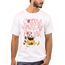 T-SHIRT COFFEE GEEFT ME MACHT