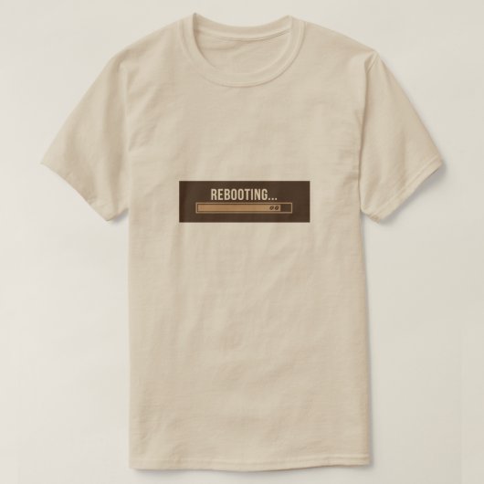 T-shirt (Coffee reboot | voor koffieliefhebbers) (Design voorkant)
