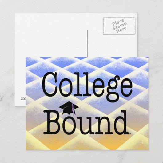 T-SHIRT College Bound Briefkaart (Voorkant / Achterkant)