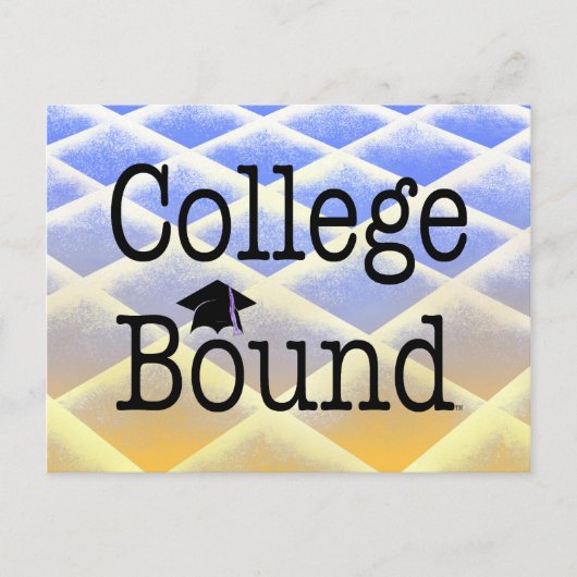 T-SHIRT College Bound Briefkaart (Voorkant)