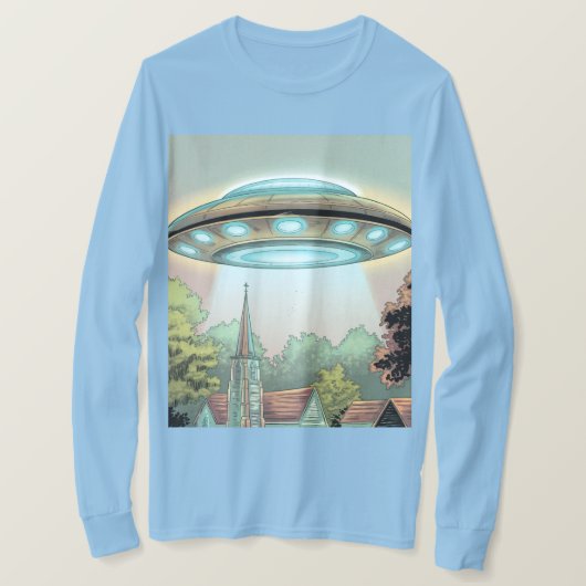 T-shirt Comic Style UFO Afbeelding (Design voorkant)