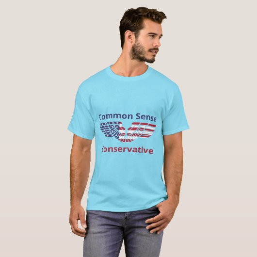 T-Shirt Common Sense Conservative (Voorkant volledig)