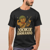 T-Shirt Cookie Commando – Bowtie Muscle Edition (Voorkant)