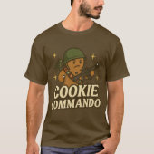T-Shirt Cookie Commando – Green Helmet Edition (Voorkant)