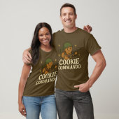 T-Shirt Cookie Commando – Groene Helm Editie (Unisex)