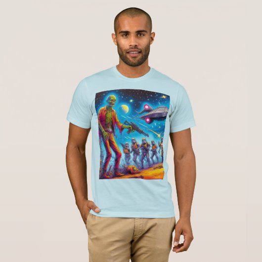 T-shirt "Cosmic Undead Chronicles" (Voorkant volledig)