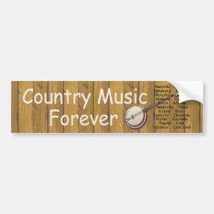 T-SHIRT Country Music Forever Bumpersticker