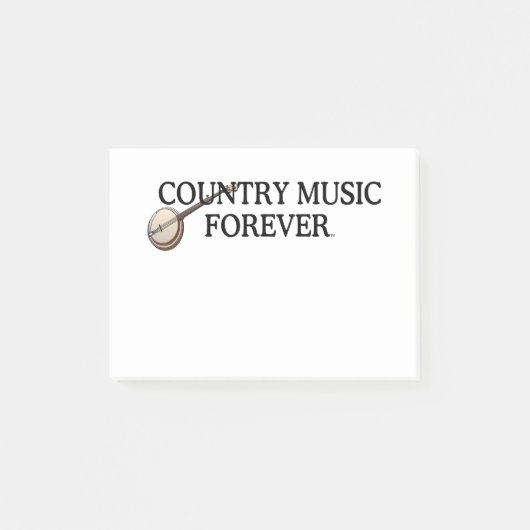 T-SHIRT Country Music Forever Post-it® Notes (Voorkant)