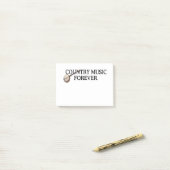 T-SHIRT Country Music Forever Post-it® Notes (Op bureau)