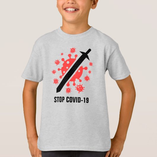 T-SHIRT COVID-19-jongens (Voorkant)