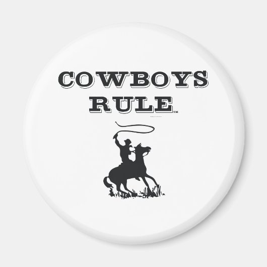 T-SHIRT Cowboys Rule Magneet (Voorkant)
