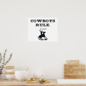 T-SHIRT Cowboys Rule Poster (Keuken)